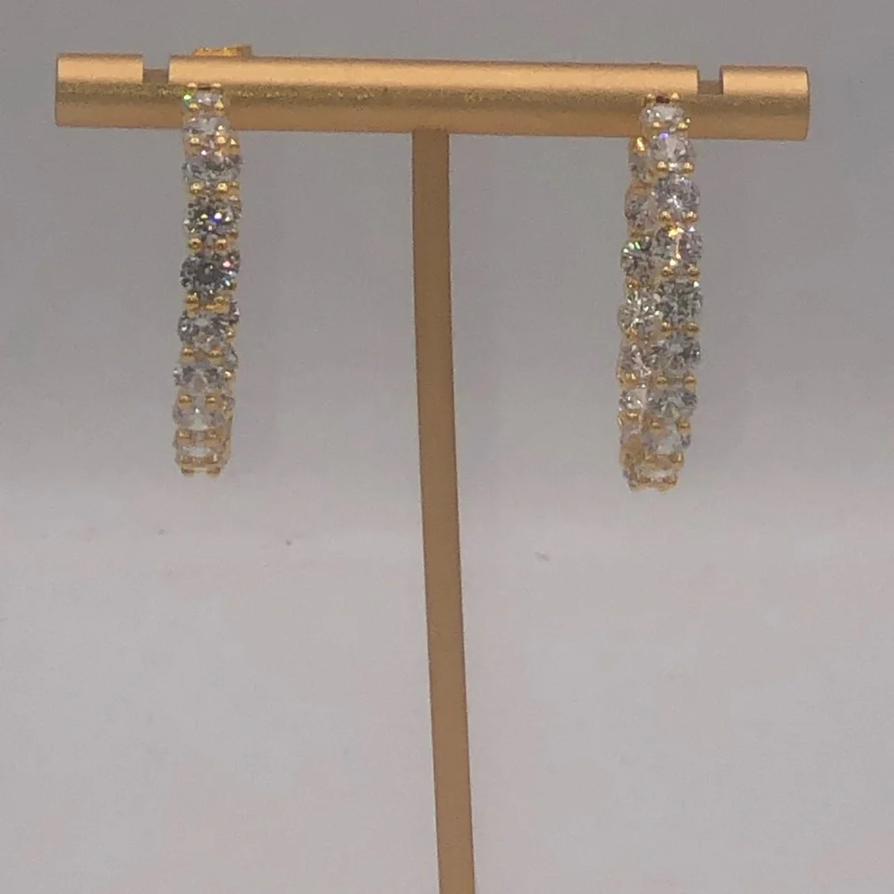 4.5ct  Inside-Out Hoops - Picture 4 of 11